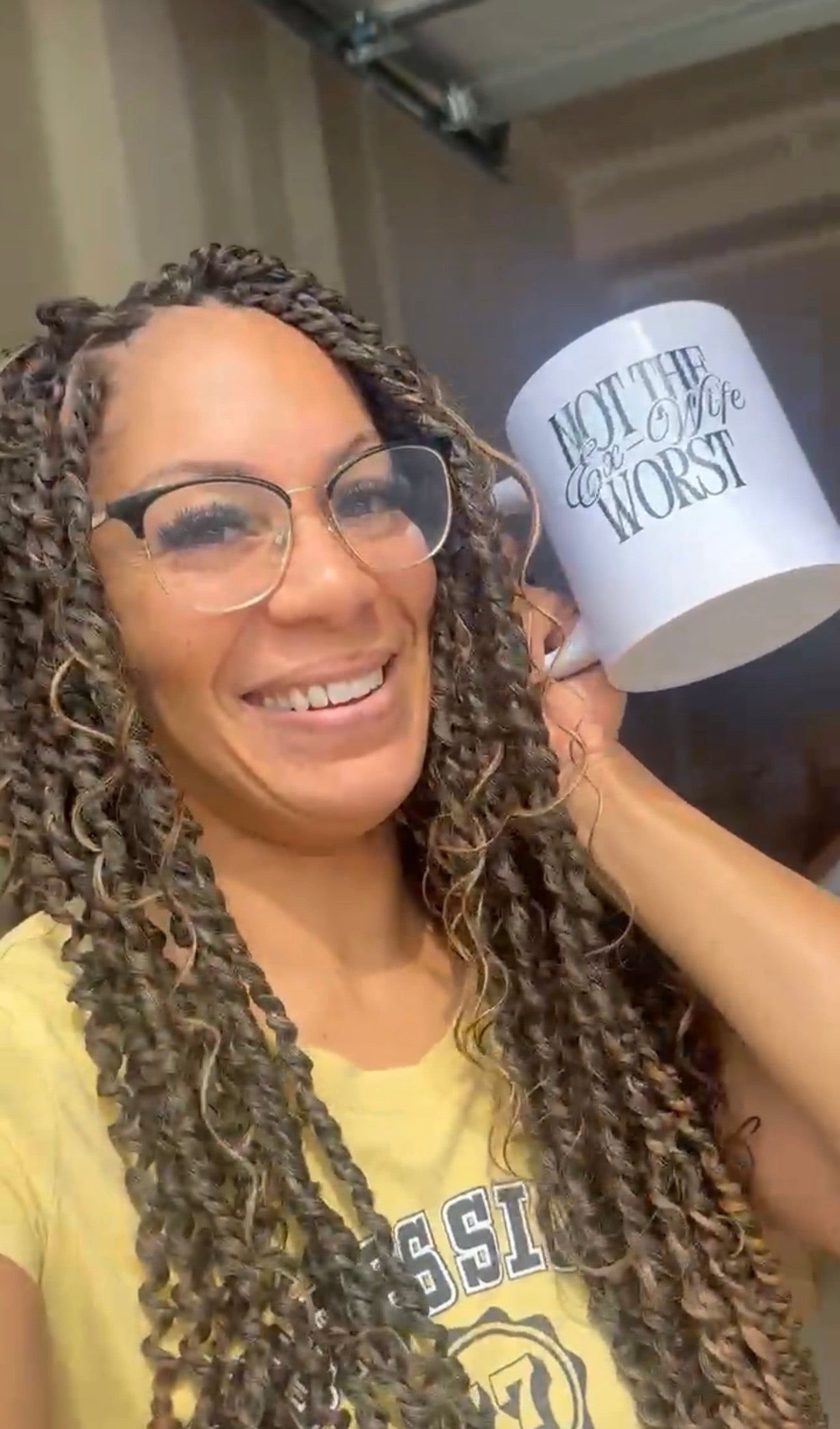 Not The Worst Ex-Wife White glossy mug