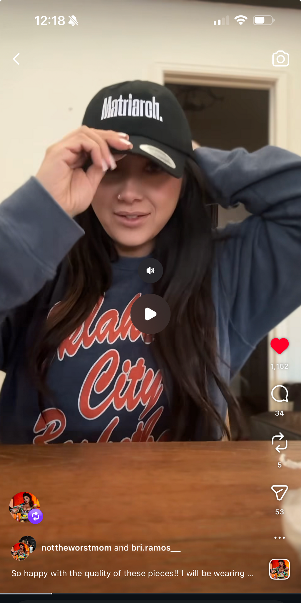 Matriarch Embroidered Dad Hat