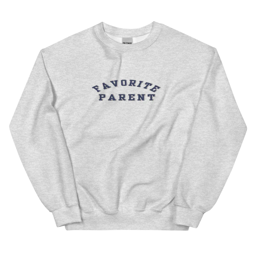 Favorite Parent Embroidered Crew Sweatshirt