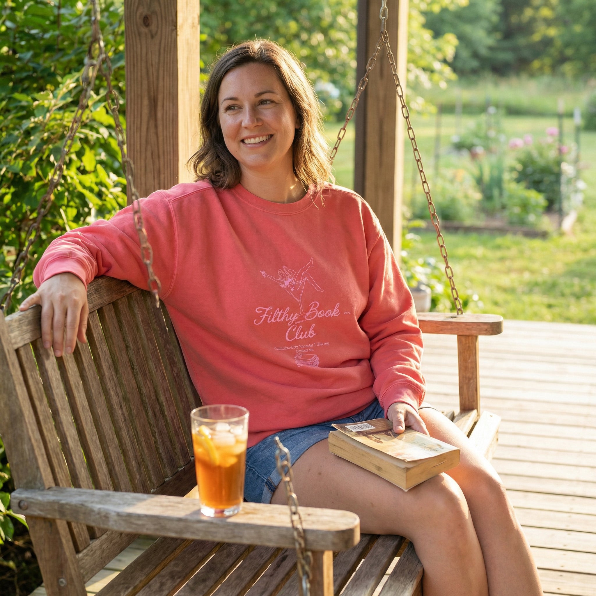 Filthy Book Club | Comfort Colors Sweatshirt - Watermelon