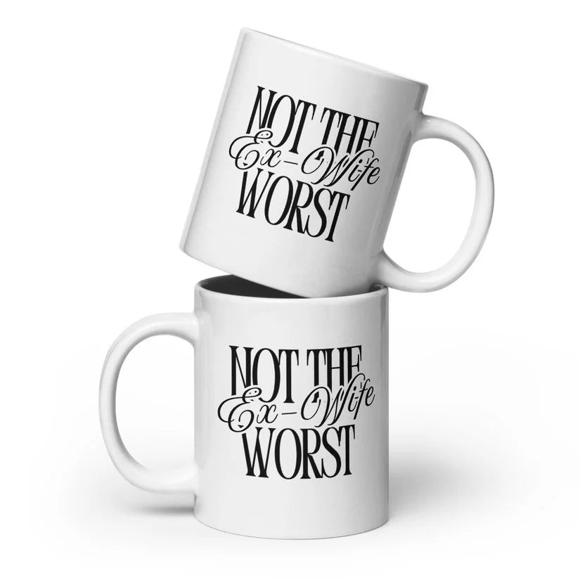 Not The Worst Ex-Wife White glossy mug