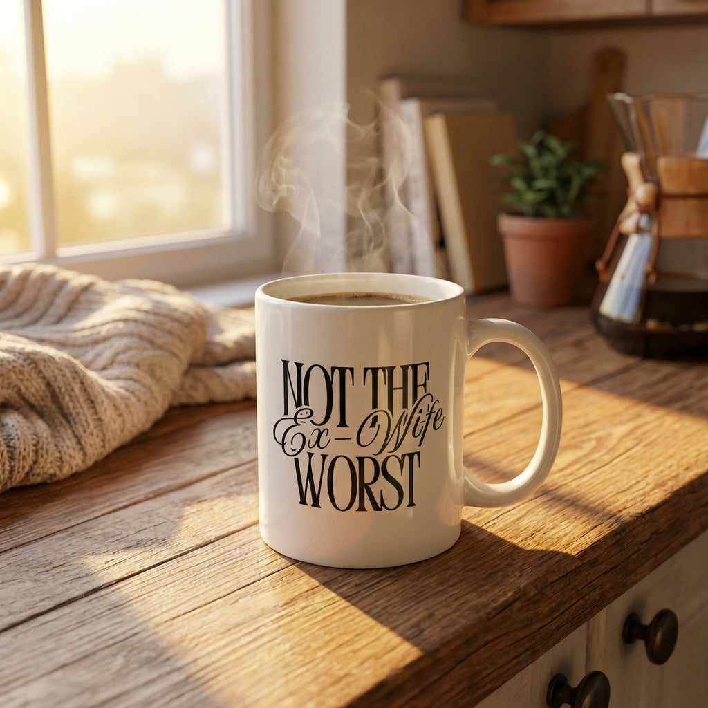 Not The Worst Ex-Wife White glossy mug