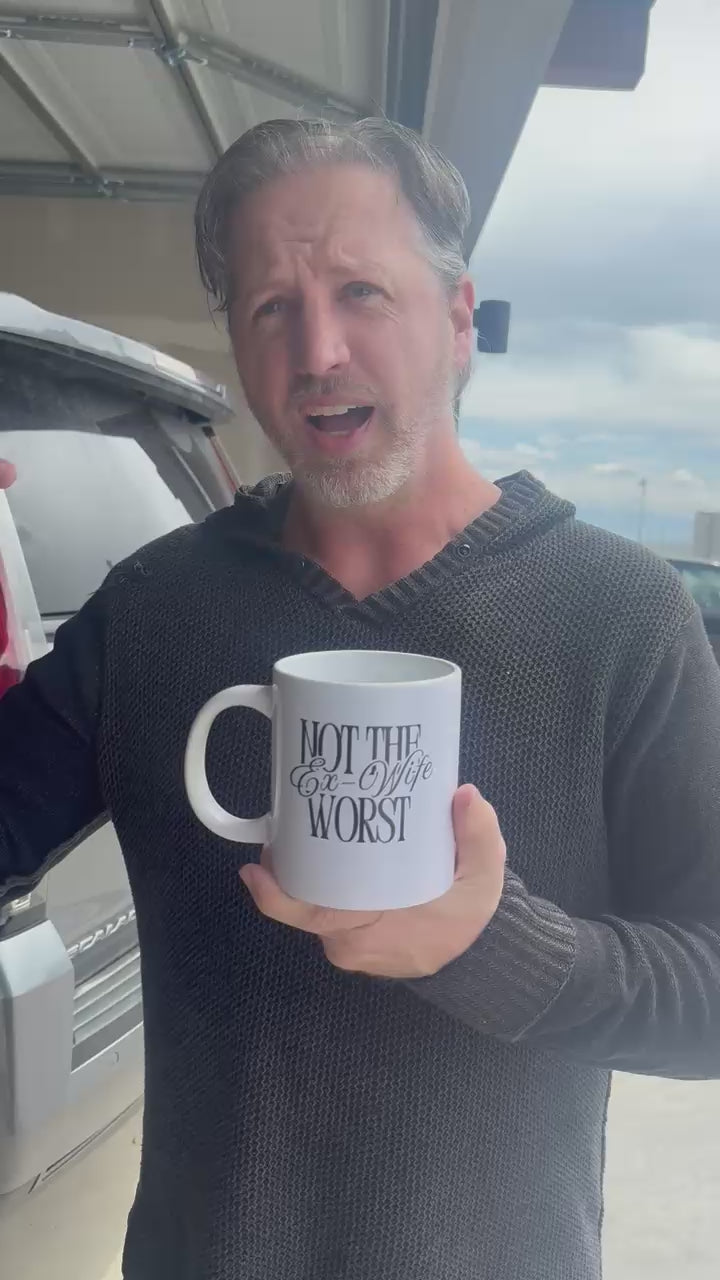 Not The Worst Ex-Wife White glossy mug